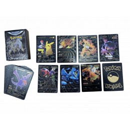 CZARNY KARTY POKEMON 55 PCS