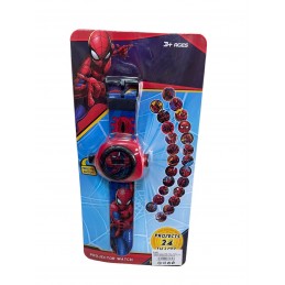 SPIDERMAN ZEGAREK PROJEKTOR 3D