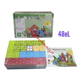 KLOCKI 48PCS MAGNETYCZNE...
