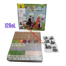 KLOCKI 128PCS MAGNETYCZNE...